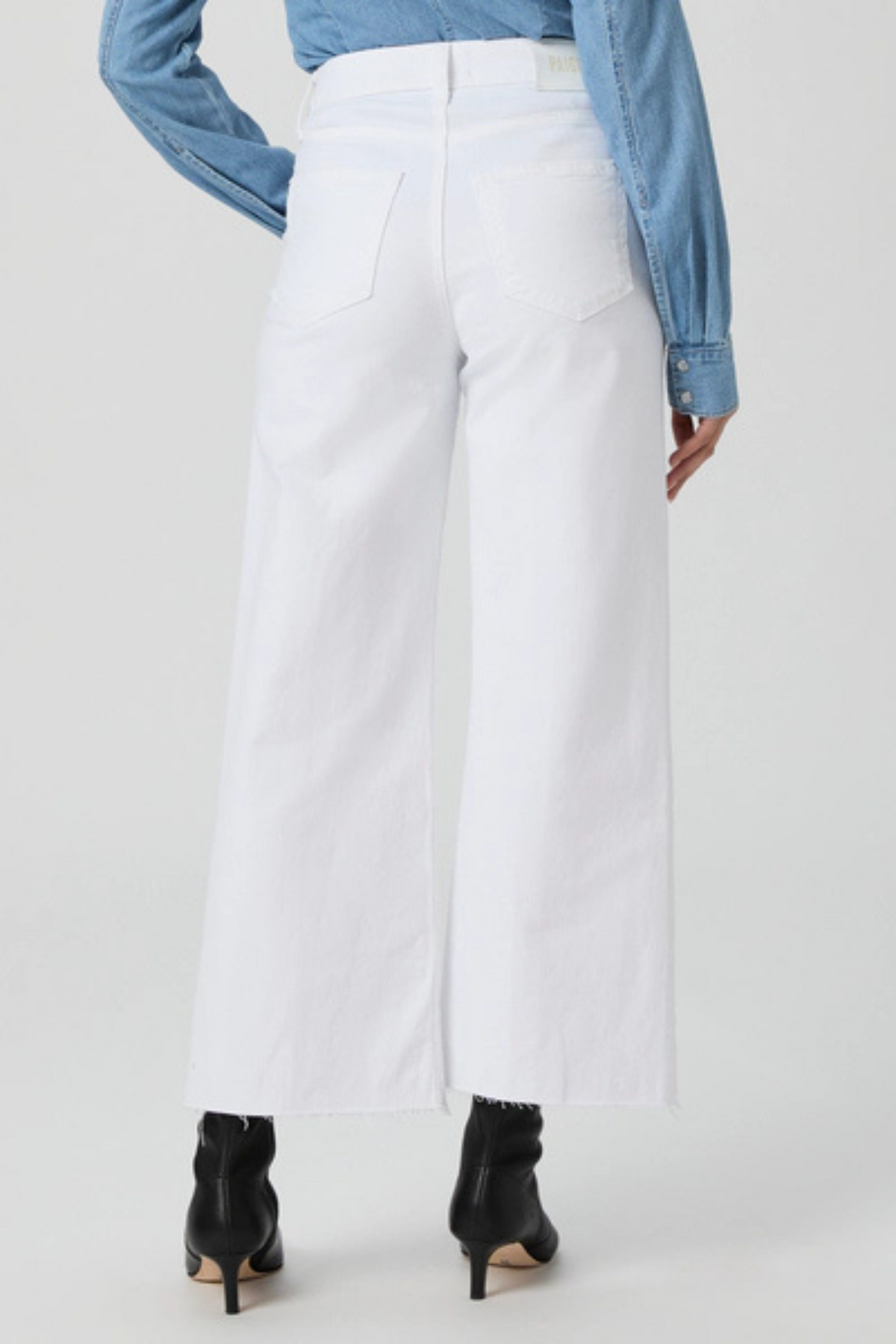 Paige Anessa with Raw Hem Crisp White