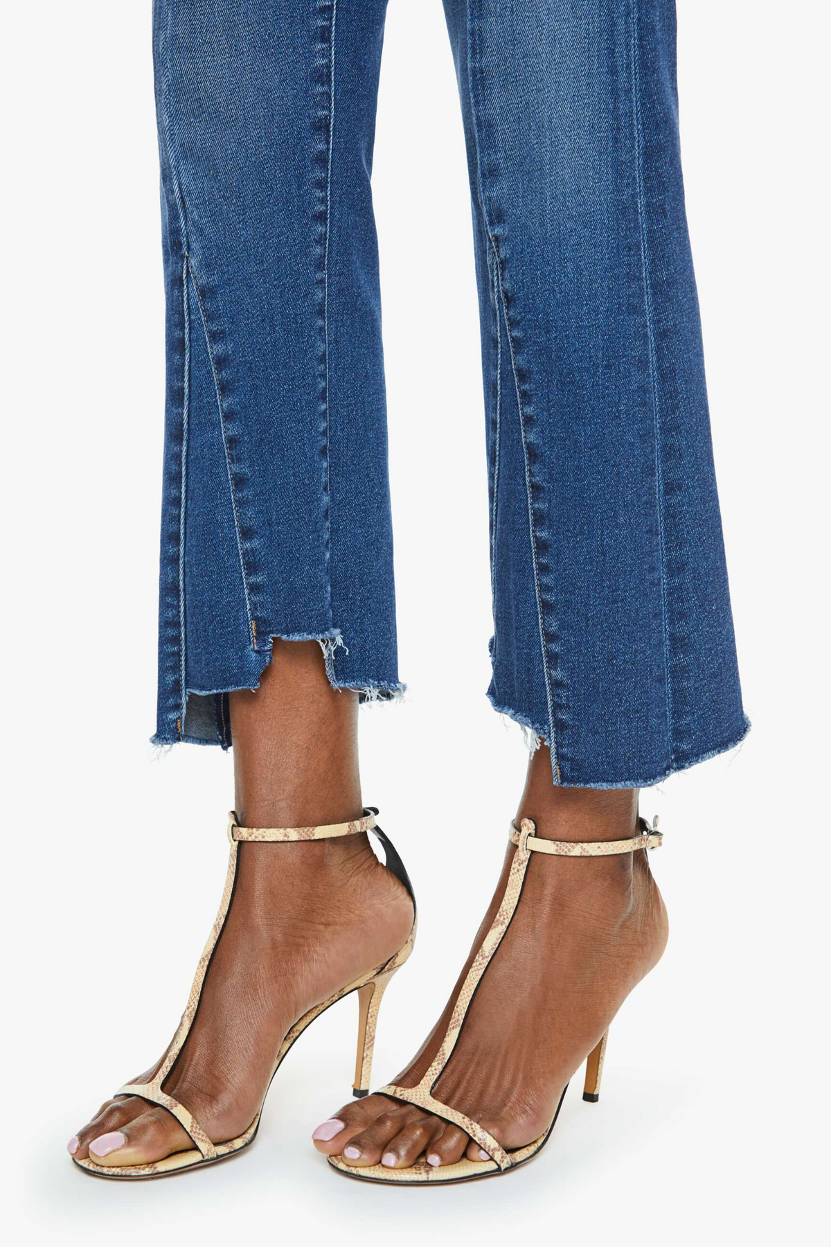 Mother Insider Crop Pointy Fray Scorchin