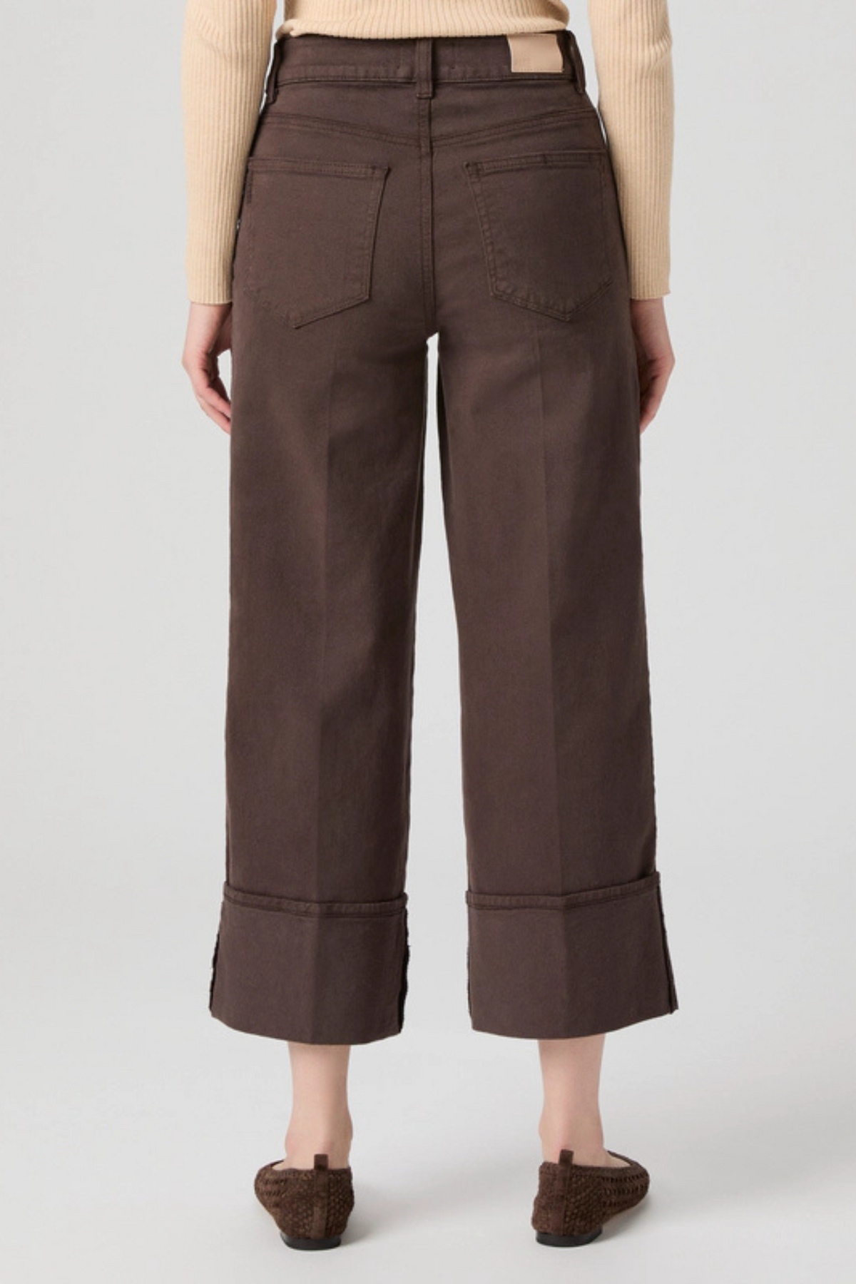 Paige Sasha Ankle Wide Cuff Rich Chocolate