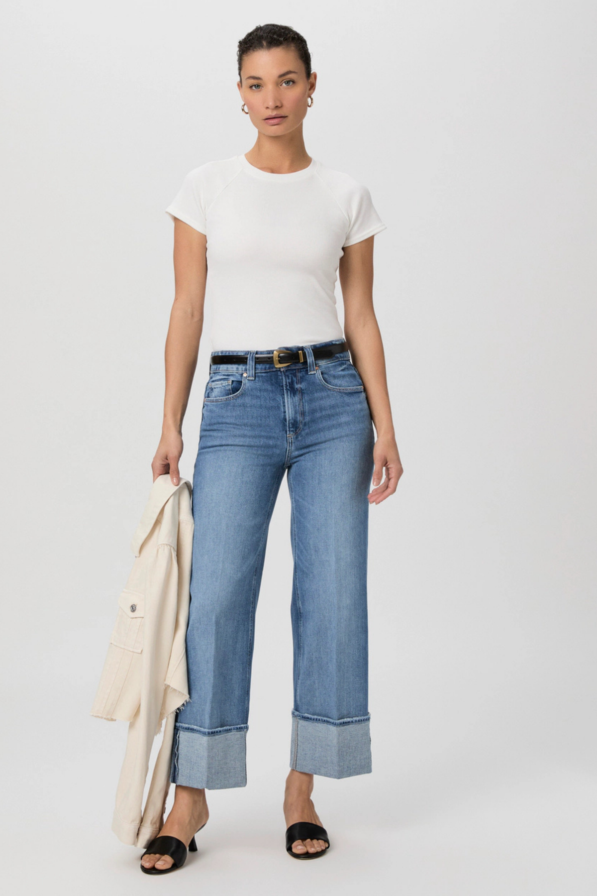 Paige Sasha Ankle Wide Cuff in Poet