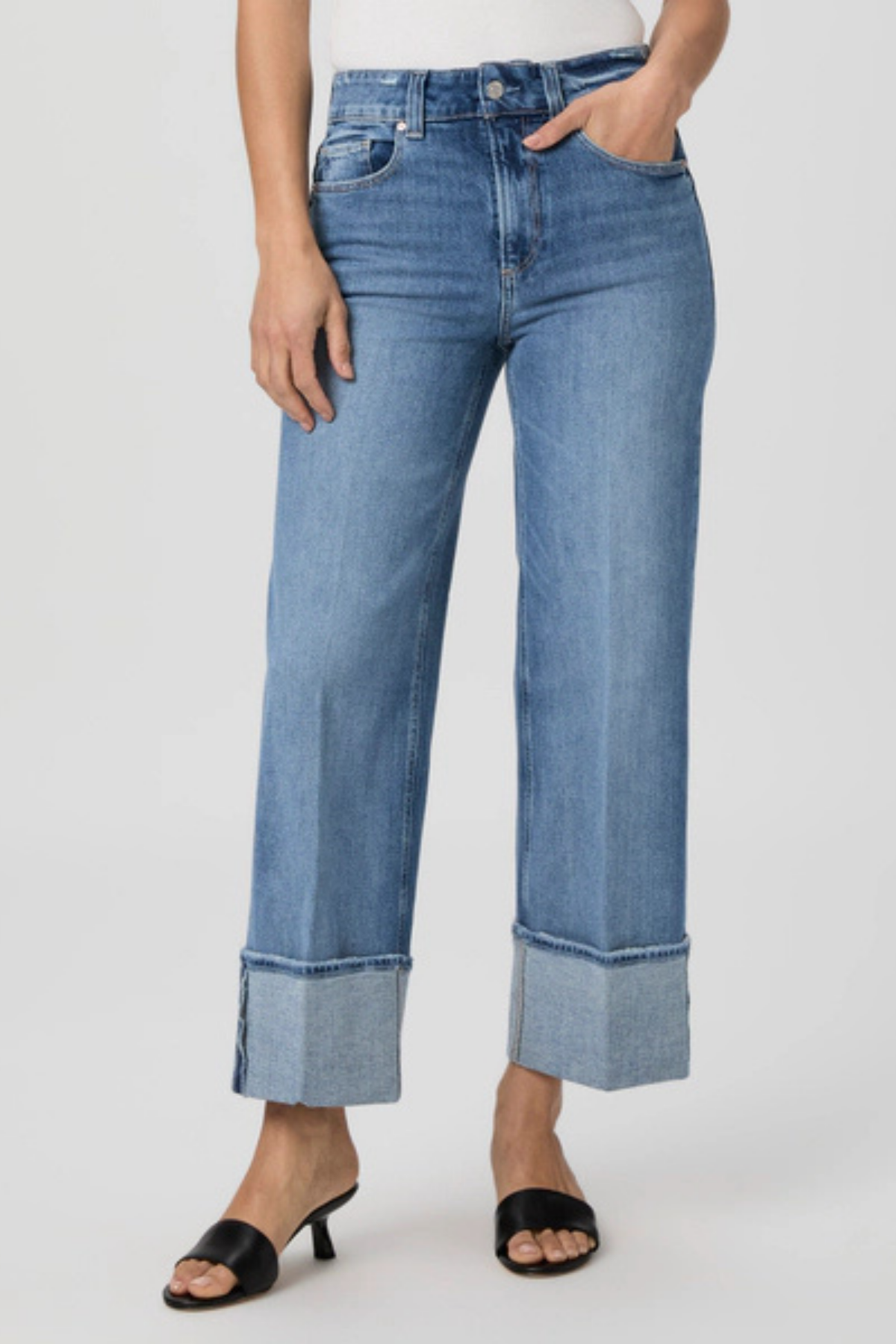 Paige Sasha Ankle Wide Cuff in Poet