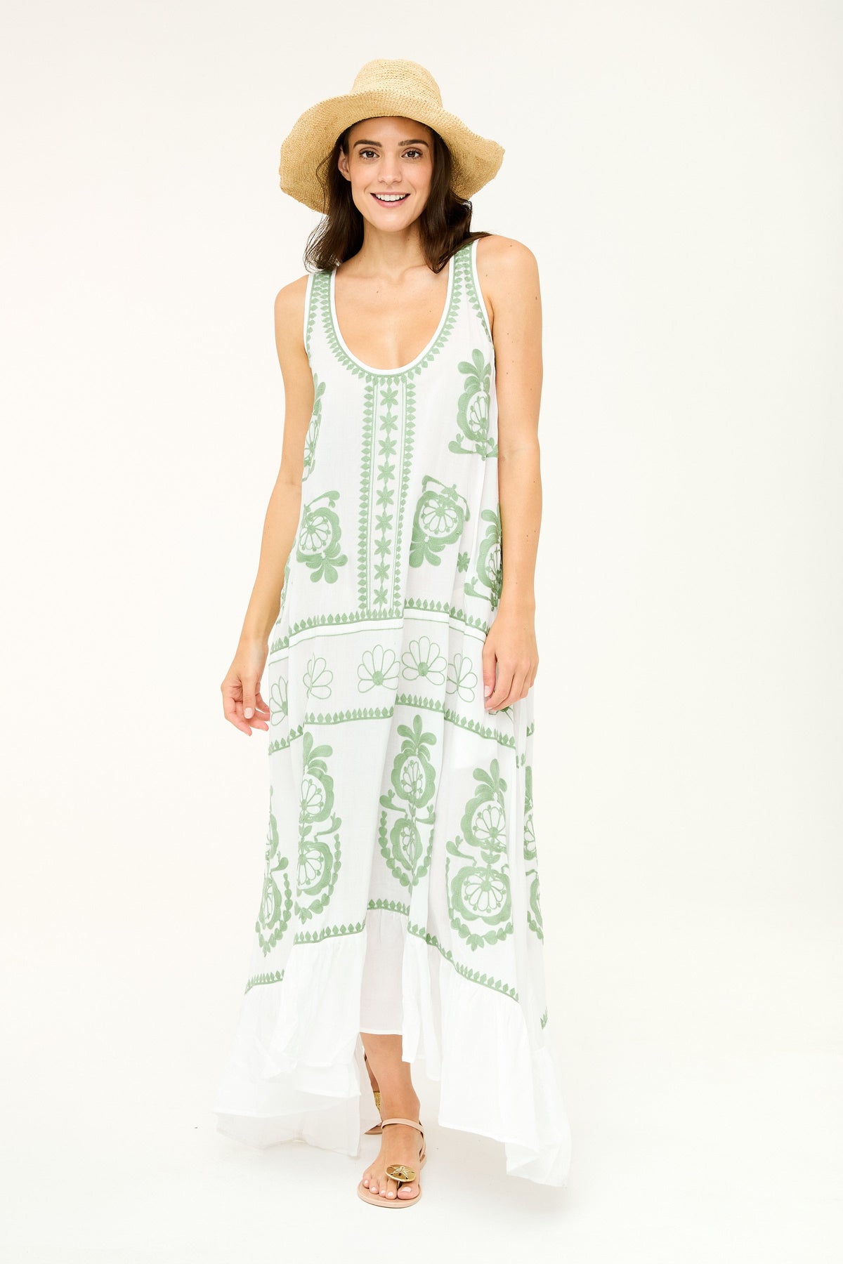 Frances Dress - Zephyr Green
