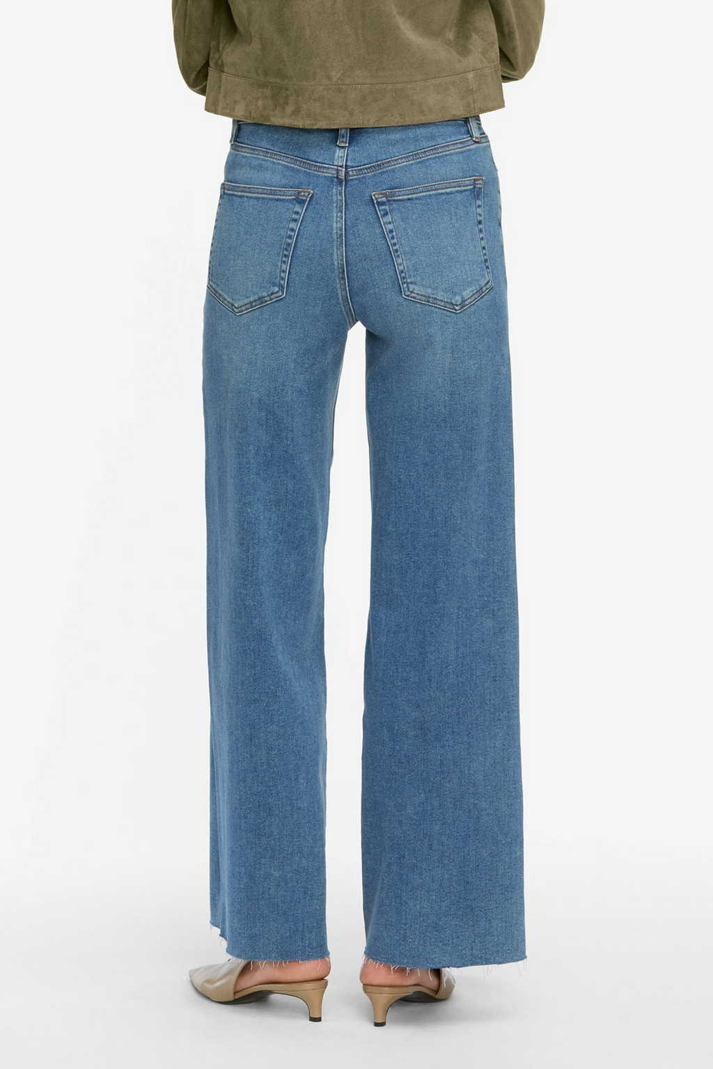 Frame Le Slim Palazzo in Flip Raw