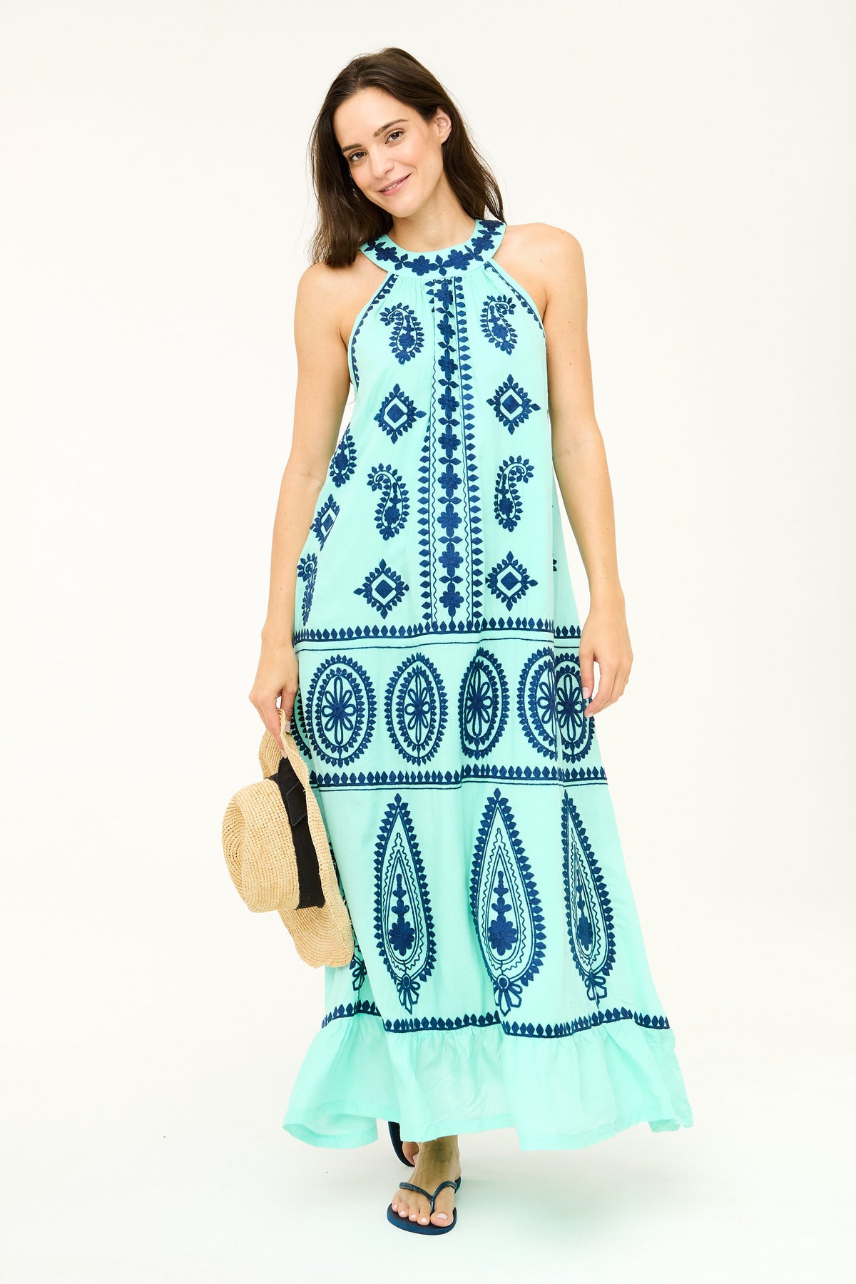 Mustique Dress - Ice Green