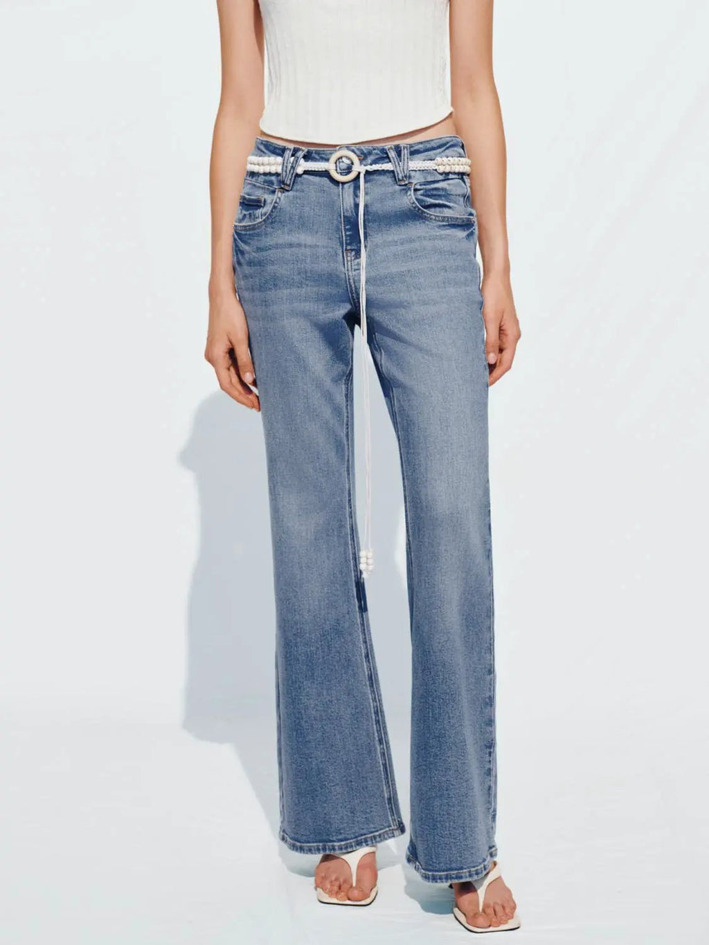 Flared Leg Denim Jeans
