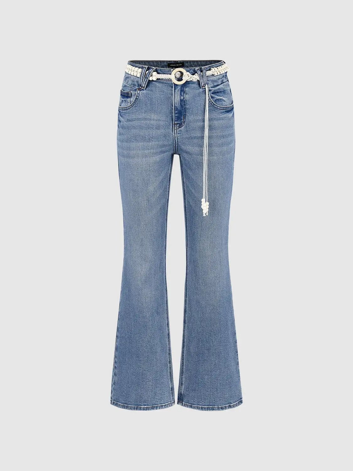 Flared Leg Denim Jeans