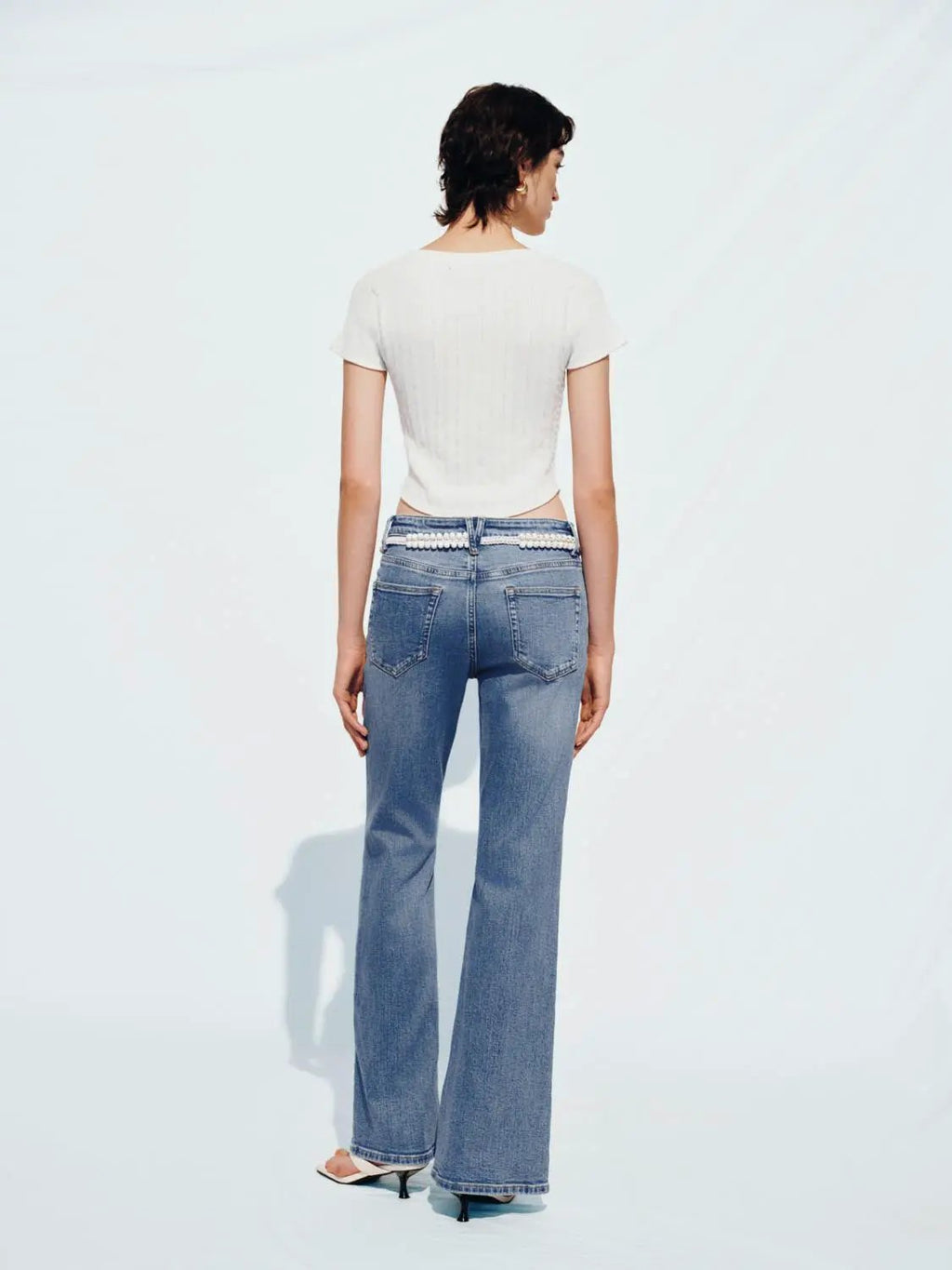 Flared Leg Denim Jeans
