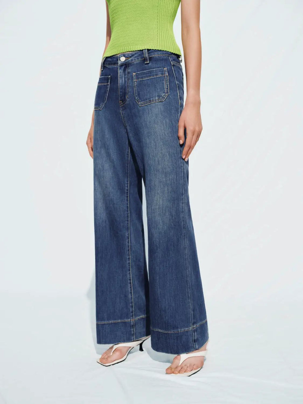 Flared Denim Jeans