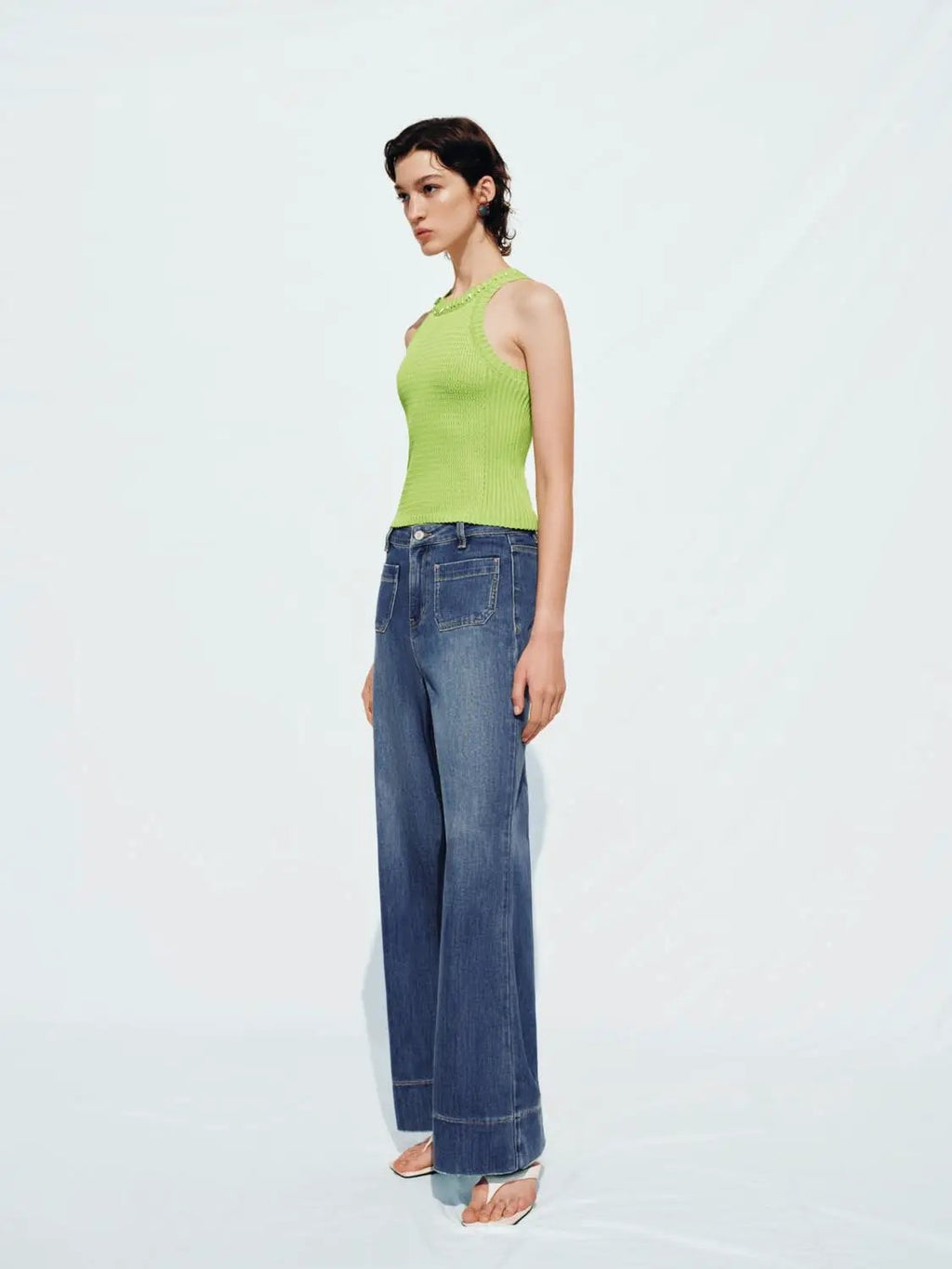 Flared Denim Jeans