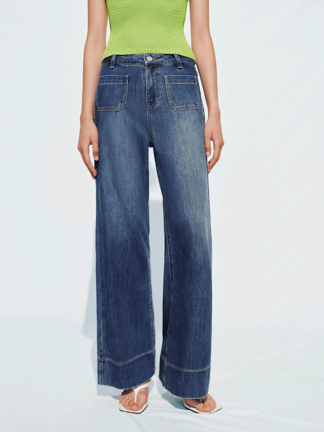 Flared Denim Jeans