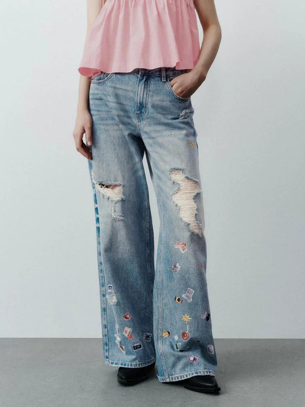 Ripped Denim Jeans